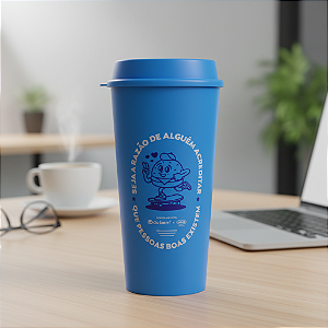 Copo HB café azul + Codão