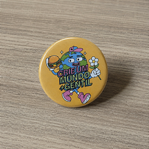 Botton "Crie um mundo mais gentil"