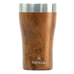 Copo Térmico Arell Inox 500ml - Cor Wood
