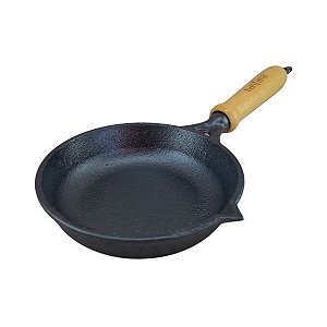 Mini Frigideira De Ferro Fundido Para Ovo Pequena Com Cabo