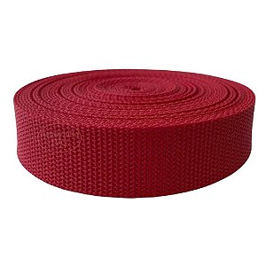 10m Fita CA 30mm 3cm Vermelha Alça Bolsas Mochilas Cadarço
