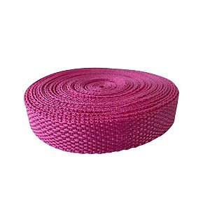10m Fita Cbr 20mm Pink Alça Cadarço Costura Bolsas Mochilas