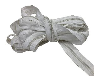 5m Zíper 05-06 Branco Costura Bolsas Mochilas Necessaires