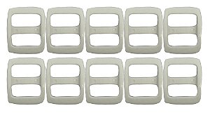 20un Regulador 15mm Branco Plástico Bolsas Mochilas Costura