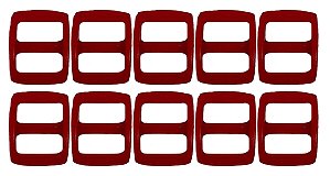 20un Regulador 15mm Vermelho Plástico Bolsas Mochila Costura