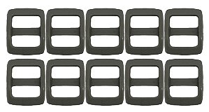 20un Regulador 15mm Cinza Plástico Bolsas Mochilas Costura