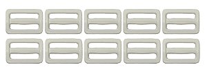 400un Regulador 25mm Branco Plástico Costura Bolsas Mochilas