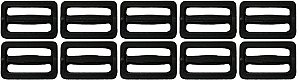 50un Regulador 50mm Preto Plástico Costura Bolsas Mochilas