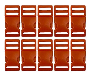 20un Fecho 15mm Laranja Plástico Costura Bolsas Mochilas