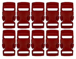 20un Fecho 15mm Vermelho Plástico Bolsas Mochilas Costura