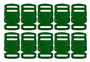 20un Fecho 20mm Verde Bandeira Plástico Bolsa Mochila Costura