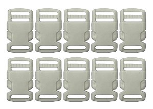 20un Fecho 20mm Branco Plástico Bolsas Mochilas Costura