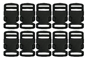 20un Fecho 20mm Preto Plástico Bolsas Mochilas Costura