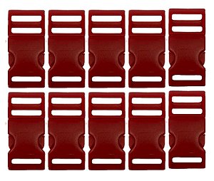 20un Fecho 20mm Vermelho Plástico Costura Bolsas Mochilas