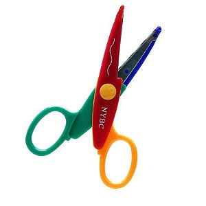 Tesoura de Picotar 13cm Corte Ondas Artesanato Escola