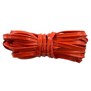 20m Vivo Laranja Costura Acabamento PVC Bolsas Mochilas Malas