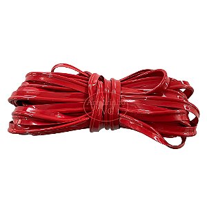 20m Vivo Vermelho Costura Acabamento PVC Bolsas Mochilas Malas