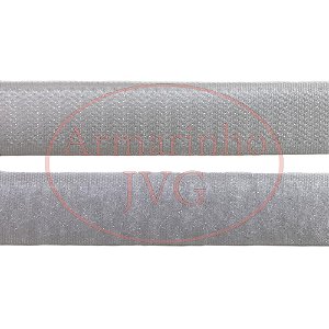 25m Fecho de Contato 25mm Branco Par Costura Bolsas Mochilas