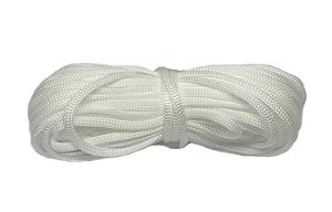 20m Fio Náutico Branco Cordão 5/2 Fitilho Alça Bolsas Saco Mochila Necessaire Costura