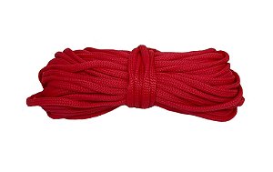 20m Fio Náutico Vermelho Cordão 5/2 Fitilho Alça Bolsas Saco Mochila Necessaire Costura