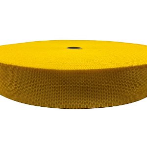 50m Fita CA 50mm 5cm Amarelo Ouro Cadarço Costura Bolsas Mochila