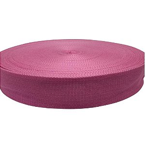 50m Fita Ca 50mm 5cm Pink Cadarço Alça Bolsas Mochilas Costura