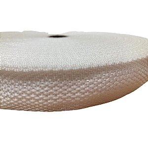 50m Fita Cbr 20mm Branca Cadarço Alça Costura Bolsas Mochila