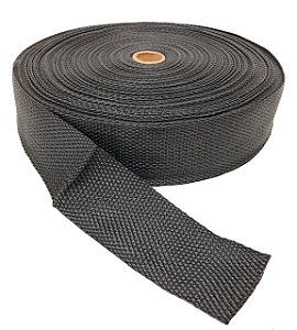 50m Fita Cbr 40mm Preta Cadarço Alça Costura Bolsas Mochilas