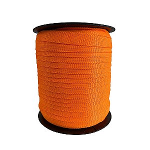 50m CCA 10mm Laranja Cítrico Fita Costura Bolsa Mochilas Crachá