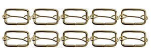 400un Regulador 20mm Dourado Ferro Costura Bolsas Mochilas