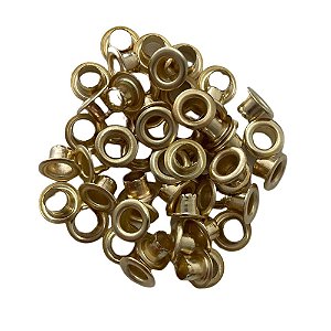500 unidades Ilhós n°51 Dourado SEM ARRUELA Ferro Bolsas Mochilas