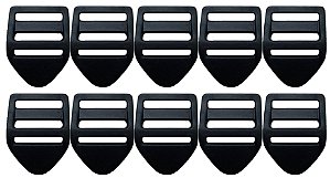 400un Castelinho 25mm Preto Plástico Costura Bolsas Mochilas
