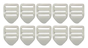 400un Castelinho 25mm Branco Plástico Costura Bolsas Mochila