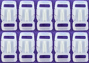 20un Fecho 10mm Transparente Plástico Costura Bolsa Mochila