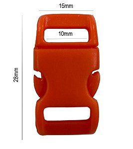 20un Fecho 10mm Laranja Plástico Engate Alça Mochilas Bolsas