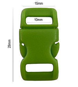 20un Fecho 10mm Pistache Plástico Engate Alça Mochilas Bolsa