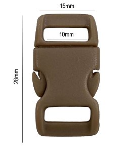 20un Fecho 10mm Bege Plástico Engate Alça Mochilas Bolsas