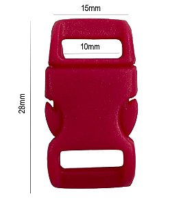50un Fecho 10mm Pink Plástico Engate Alça Mochilas Bolsas