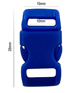 50un Fecho 10mm Azul Royal Plástico Costura Bolsas Mochilas