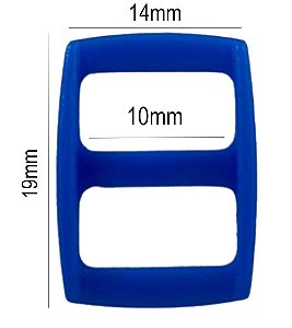 20un Regulador 10mm Azul Royal Plástico Alça Bolsas Mochilas