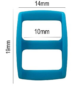 50un Regulador 10mm Azul Bebê Plástico Alça Bolsas Mochilas