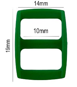 500un Regulador 10mm Verde Bandeira Plástico Alça Bolsas