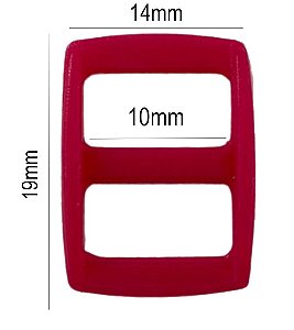 500un Regulador 10mm Pink Plástico Alça Fita Bolsas Mochilas