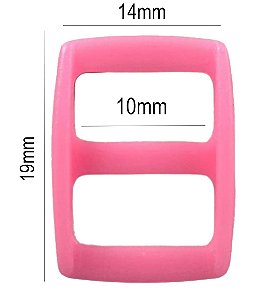 500un Regulador 10mm Rosa Bebê Plástico Alça Bolsa Mochilas