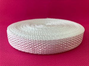 10m Fita CBR 15mm Branca Alça Cadarço Costura Bolsa Mochila