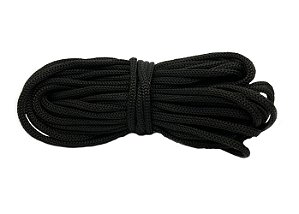 50m Fio Náutico Preto Cordão 5/2 PP Fitilho Costura Bolsas Saco Mochila