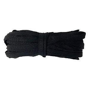 250m Fita CTF 10mm Preta Cadarço Bolsa Mochilas Alça Costura