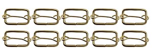 100un Regulador 15mm Dourado Ferro Passador Bolsas Mochilas