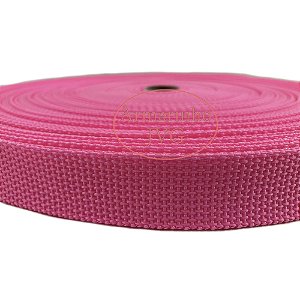 50m Fita CA 25mm 2,5cm Rosa Flúor Cadarço Alça Bolsas Mochilas