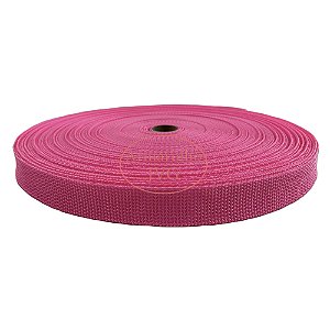 250m Fita CA 25mm 2,5cm Rosa Flúor Cadarço Alça Bolsas Mochilas